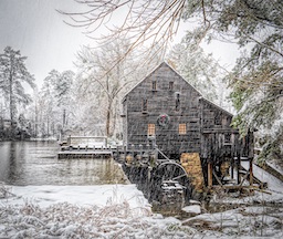 Snowy Day at Yates Mill